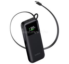 BELKIN BELKIN UltraCharge vésztöltő USB+Type-C aljzat 11000mAh, LED kijelző + fix Type-C kábel, FEKETE BPB041HQBK small
