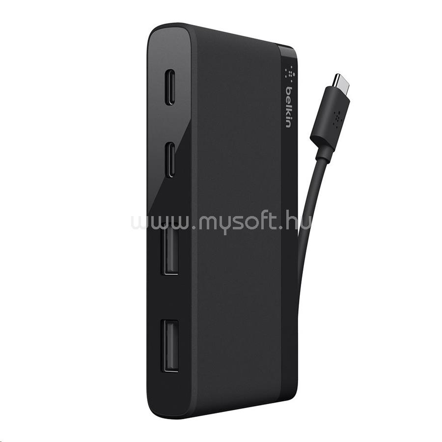BELKIN USB-C 4-Port Mini Hub (fekete)