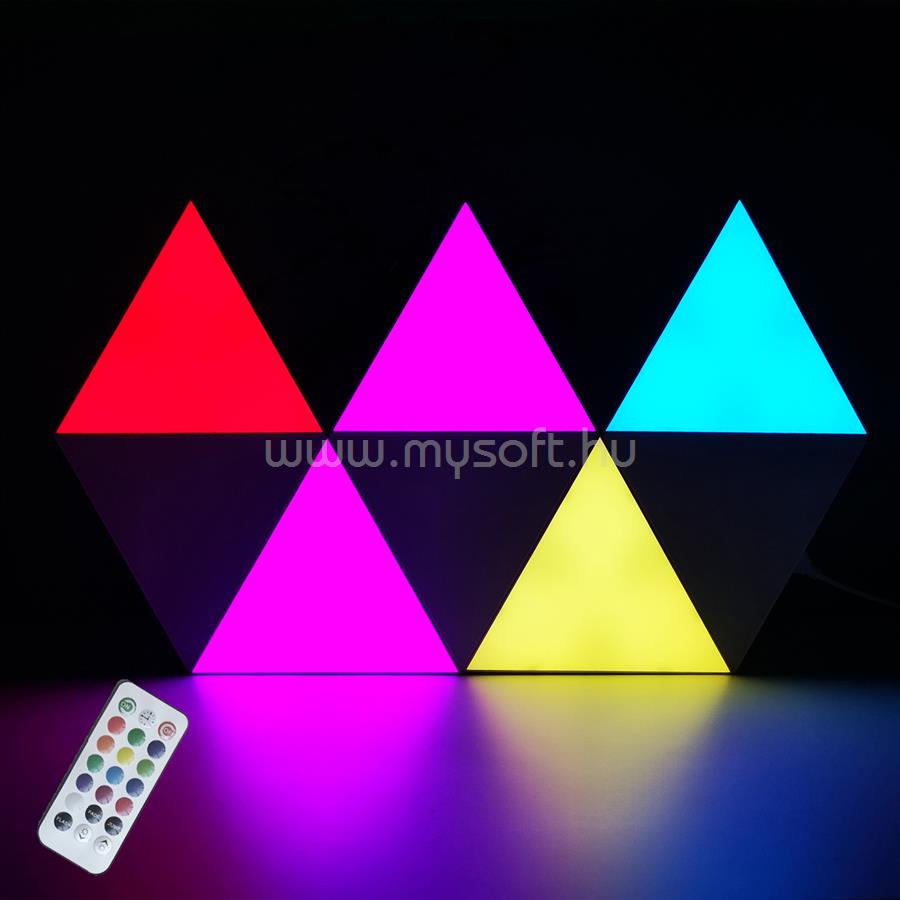 BEOLINA érintős háromszög LED modul, RGB