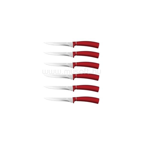 BERLINGER HAUS BH/2809 burgundi 6 részes steak késkészlet