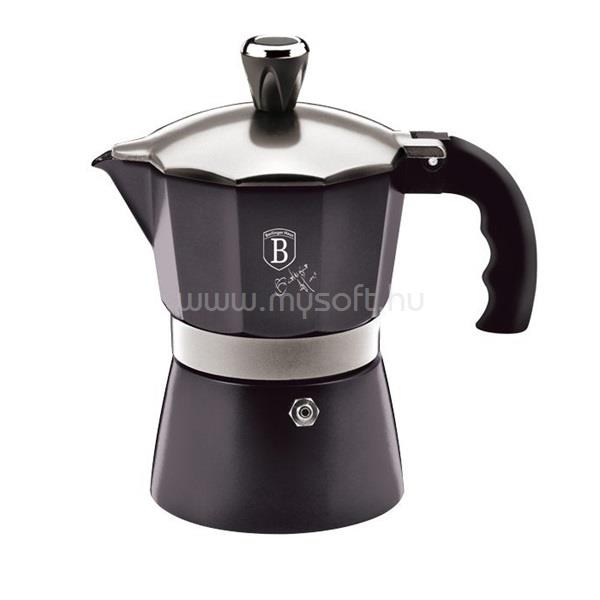 BERLINGER HAUS BH-7214 3 személyes sötétszürke kotyogós kávéfőző