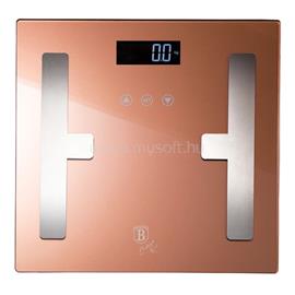 BERLINGER HAUS BH/9356 180 kg kapacitású testzsíranalizáló üveg személymérleg (rózsaarany) BH/9356 small