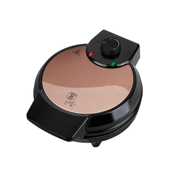 BERLINGER HAUS BH/9450 rose gold- fekete virág alakú gofrisütő