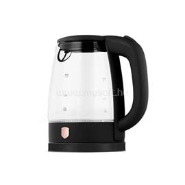BERLINGER HAUS BH/9573 üveg 1,7 L-es  fekete- rose gold vízforraló BH/9573 small