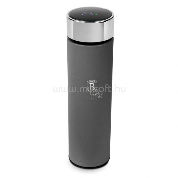 BERLINGER HAUS BH/9805 Anthracite Collection LED-es hőfok kijelzővel, 500 ml szürke ivópalack