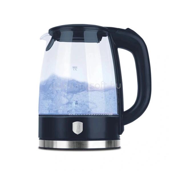BERLINGER HAUS BH/9813 üveg 1,7 L-es  matt kék vízforraló