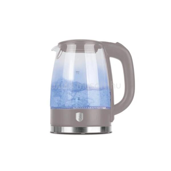 BERLINGER HAUS BH/9814 üveg 1,7 L-es  matt taupe vízforraló