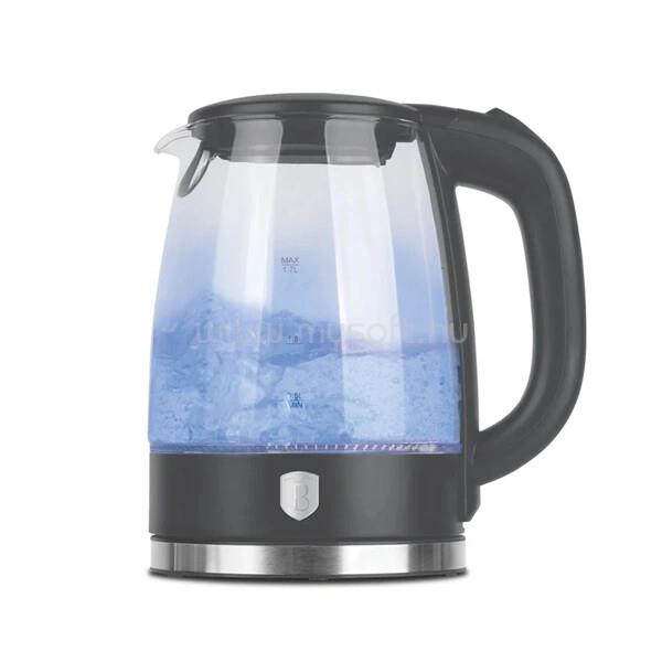 BERLINGER HAUS BH/9815 üveg 1,7 L-es  matt antracit vízforraló