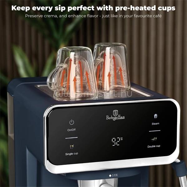 BERLINGER HAUS BH/9853 3in1 matt kék digitális espresso kávéfőző