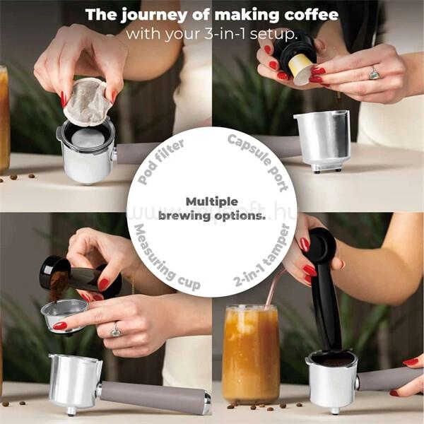 BERLINGER HAUS BH/9856 3in1 matt taupe espresso kávéfőző