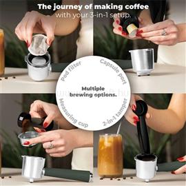 BERLINGER HAUS BH/9857 3in1 matt zöld espresso kávéfőző BH/9857 small