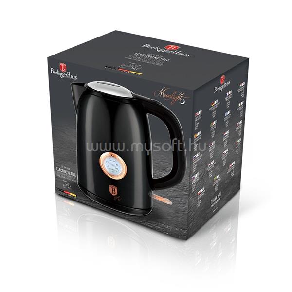 BERLINGER HAUS LP-BH-043L kijelzővel, 1,7L-es rose gold-fekete vízforraló