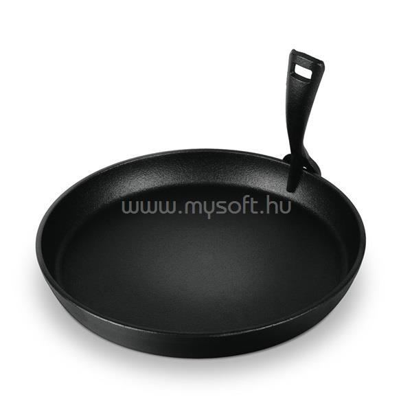 BERLINGER HAUS LP-BH-189 levehető nyéllel, 21 cm, fekete öntöttvas kerek grill sütőlap