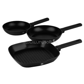 BERLINGER HAUS Matte Black Collection 3 részes serpenyő szett (BH/8196) BH/8196 small