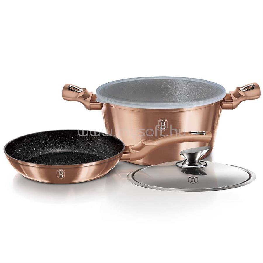 BERLINGER HAUS Metallic Line Rose Gold Edition 4 részes edénykészlet (BH/6200)