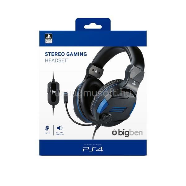 BIGBEN V3 PS4/PC sztereo fekete gamer headset