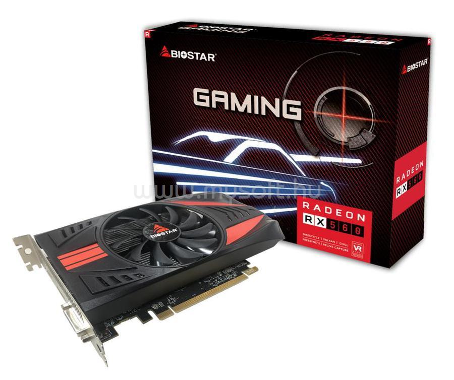 BIOSTAR Videokártya AMD Radeon RX 560 4GB GDDR5