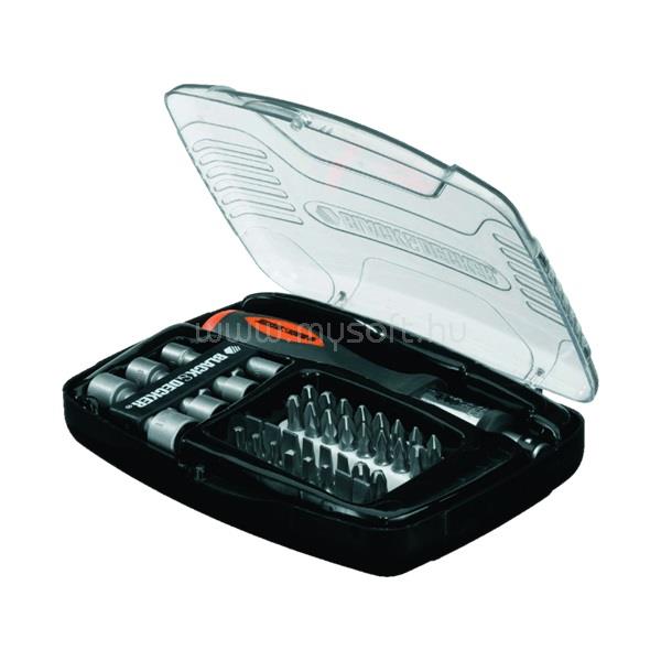 BLACK AND DECKER A7062-XJ 40 darabos racsnis csavarozó készlet