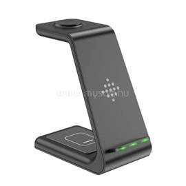 BLACKBIRD 3in1 Dokkoló Töltőállomás (Iphone,Iwatch,Airpods) készülékekhez, Fekete BH1173_BLACK small