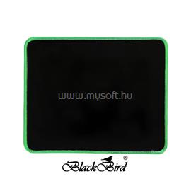BLACKBIRD Egérpad Gamer NanoGlide  21x25cm 3mm vastag zöld varrott szegély BH1833 small