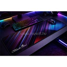 BLACKBIRD Egérpad Gamer NebulaGrip  70x30cm 3mm vastag fekete varrott szegély BH1820 small