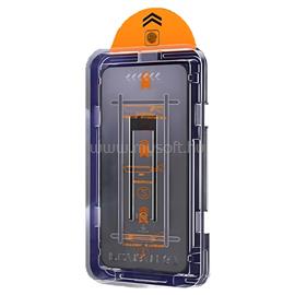BLACKBIRD Kijelzővédő Üvegfólia 9H PRIVANCY FEKETE applikátorral Iphone 16PRO/17 készülékhez BH1746 small