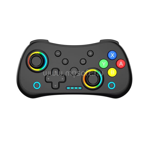 BLACKBIRD Kontroller - Nintendo Switch/Lite/OLED/Android/IOS/PC, vezeték nélküli Bluetooth 5.0, 400mAh (fekete RGB)