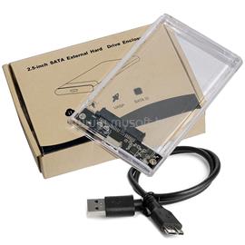 BLACKBIRD SATA Ház 2.5" USB 3.0, 6Gbps, SATA3, átlátszó BH1506 small