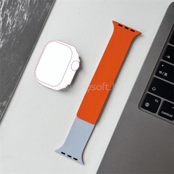 BLACKBIRD Szíj Iwatch készülékhez LITCHI Kék Narancs 38/40/41/S1042 mm