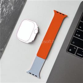 BLACKBIRD Szíj Iwatch készülékhez LITCHI Kék Narancs 42/44/45/46/49 mm BH1806 small