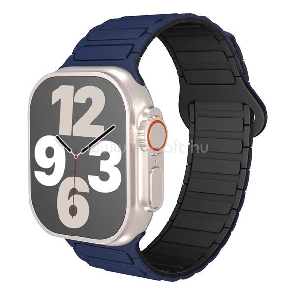 BLACKBIRD Szíj Iwatch készülékhez TACTICAL mágneses Kék Fekete 42/44/45/46/49 mm