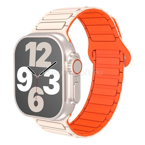BLACKBIRD Szíj Iwatch készülékhez TACTICAL mágneses Világos barna Narancs 38/40/41/S1042 mm