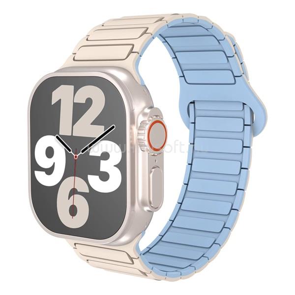 BLACKBIRD Szíj Iwatch készülékhez TACTICAL mágneses Világos barna világos kék 42/44/45/46/49 mm