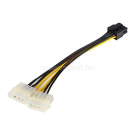 BLACKBIRD Tápkábel 2x4 pin Molex male to 8 pin EPS male, 15cm BH1505 small