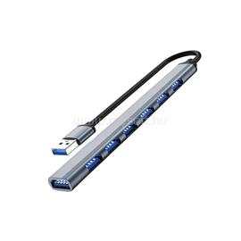 BLACKBIRD USB 3.0 USB  7 port hub extra slim, aluminium ház, notebookhoz BH1470 small