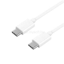 BLACKBIRD USB-C to USB-C Adatkábel 1m, Fehér (Gyári kivitel) BH1350 small