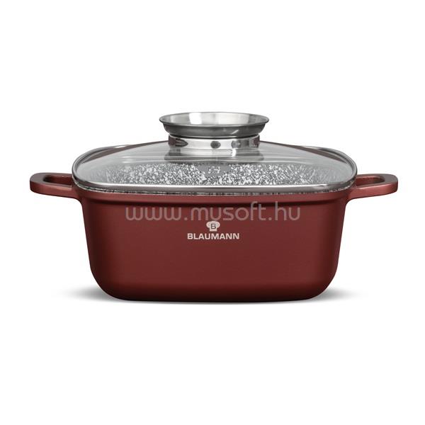 BLAUMANN BL-4091 Cerastone Collection 22 cm-es négyzet alakú edény fedővel
