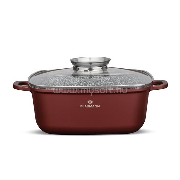 BLAUMANN BL-4093 5,4L Cerastone Collection 26 cm-es négyzet alakú edény fedővel