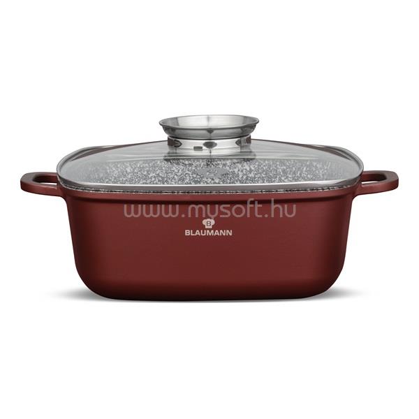 BLAUMANN BL-4094 6,5L Cerastone Collection 28 cm-es négyzet alakú edény fedővel