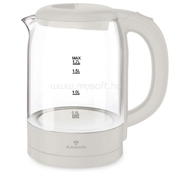 BLAUMANN BL-9007 1,7L-es üveg vízforraló (krém)