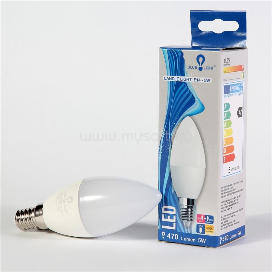 BLUE LIGHT Led 5W E14 470lm 2700k Blue Light