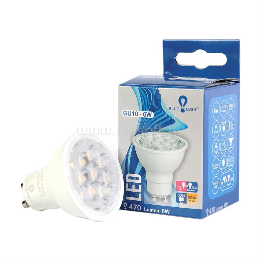 BLUE LIGHT Led 6W GU10 4000k 470lm Blue Light