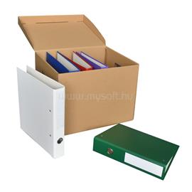 BLUERING Archiváló konténer karton doboz fedeles 42x31x32cm, felfelé nyíló tetővel (kívül záródó) BlueringR barna BLUERING_19919 small