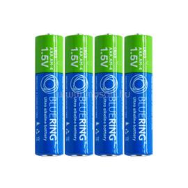 BLUERING Elem AAA mikro ceruza LR03 tartós alkáli zsugorfóliás BlueringR 4db/csomag BLUERING_36557 small