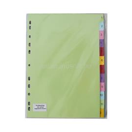 BLUERING Elválasztólap, A4, színes regiszteres karton 25 db/csomag, BlueringR BLUERING_39137 small