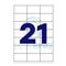BLUERING Etikett címke, 63x39,5mm, 100 lap, 21 címke/lap BlueringR BLUERING_31022 small