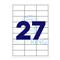BLUERING Etikett címke, 70x32mm, 100 lap, 27 címke/lap BlueringR BLUERING_BRET129 small