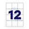 BLUERING Etikett címke, 70x67,7mm, 100 lap, 12 címke/lap BlueringR BLUERING_BRET117 small