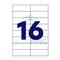 BLUERING Etikett címke, 99,1x33,9mm, 100 lap, 16 címke/lap BlueringR BLUERING_BRET122 small