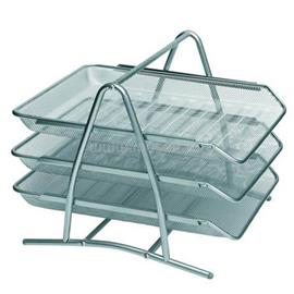 BLUERING Fémhálós irattálca 3 szintes (ezüst) BLUERING_IRATTFEMHSZURKE small